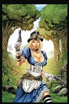 Grimm Fairy Tales Steampunk Alice in Wonderland Coloring Book Ed