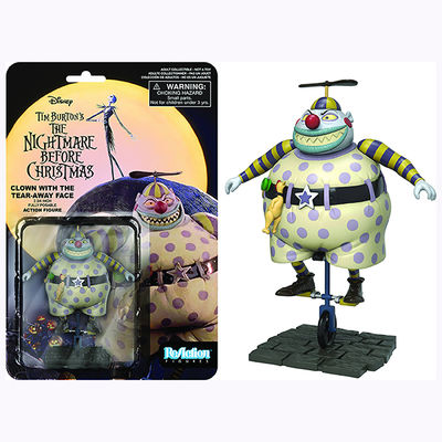 ReAction Nightmare Before Christmas Clown With Tearaway Face Figure