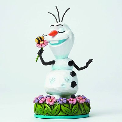 Disney Traditions Frozen Olaf W/flowers Figure