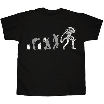 Alien Evolution Black T-Shirt XXL