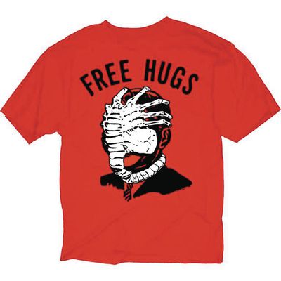 Alien Free Hugs Red T-Shirt XXL