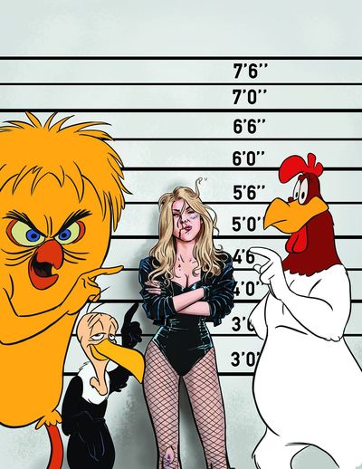 Black Canary And The Looney Tunes Chickens