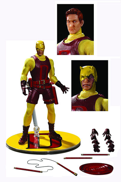 One-12 Collective Previews Exclusive Yellow Daredevil Action Figure