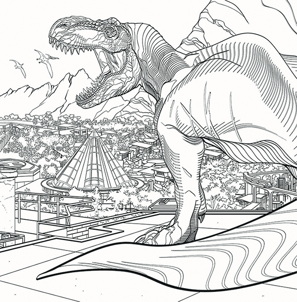 Jurassic World Coloring Book TPB Profile Dark Horse Comics