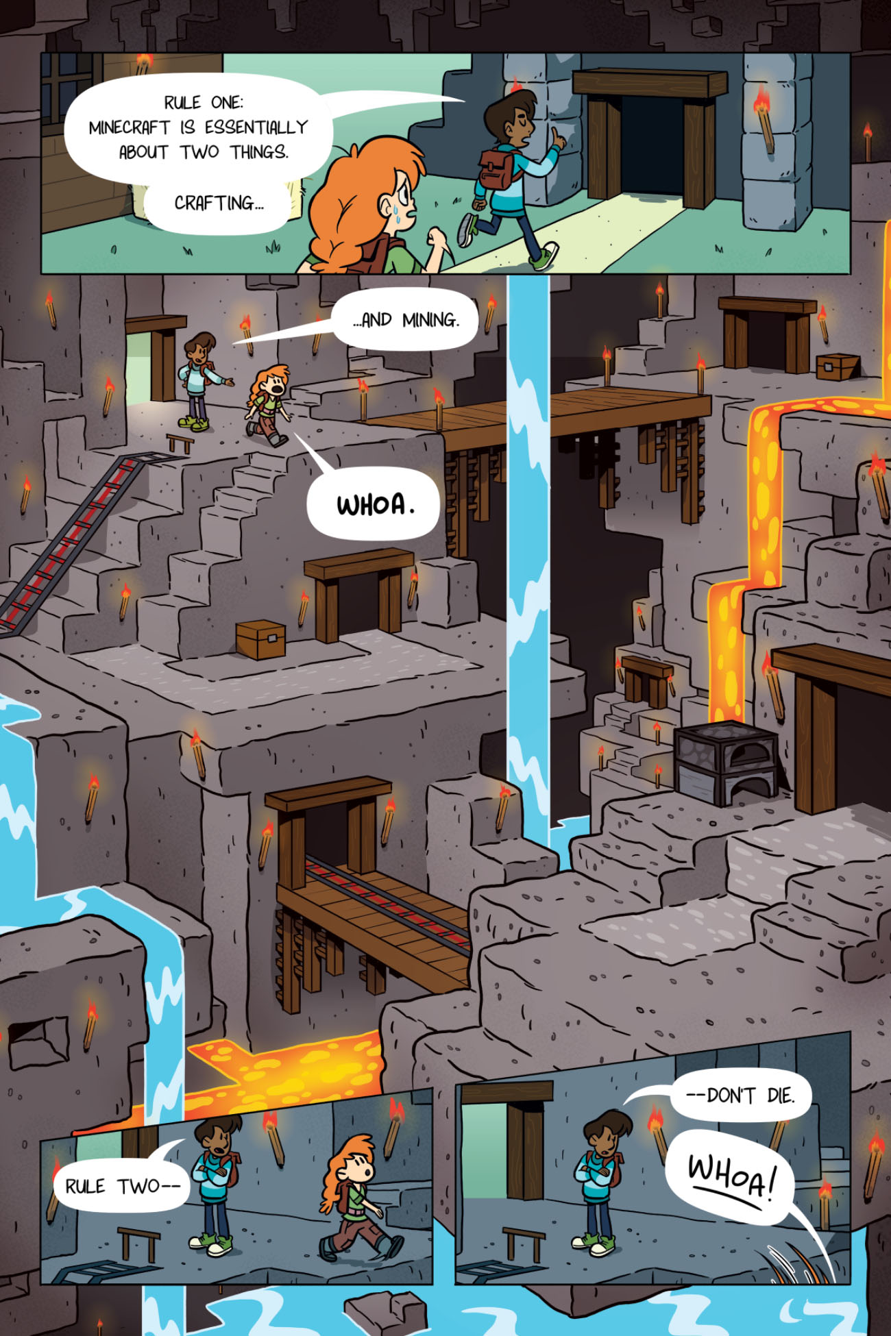 Bedrock UnderWorld Sans! in 2023  Underworld, Minecraft comics, Bedrock