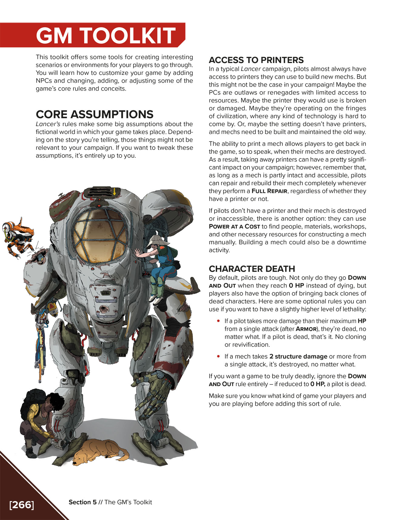 Lancer ttrpg core rulebook hc profile dark horse comics