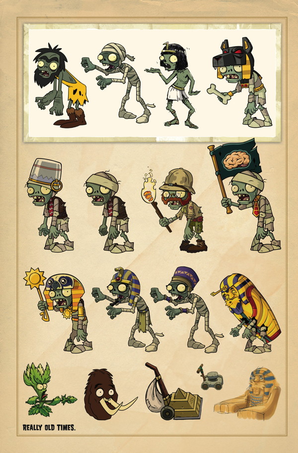 Zombie Art, Plants Vs Zombies, Vintage, Plants, Drawings - Pvz