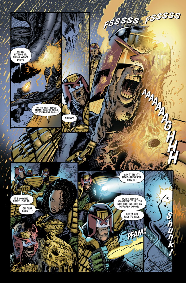 JUN160031 - PREDATOR VS JUDGE DREDD VS ALIENS #2 - Previews World