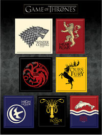 Game of Thrones Magnet Set: House Sigils