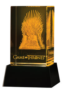 Game of Thrones: 3-D Crystal Iron Throne with Illumination Base