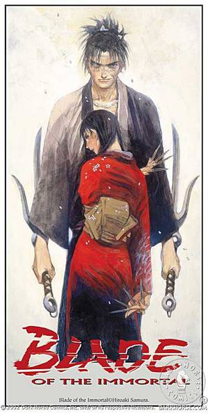 Blade of the Immortal Tee (Manji & Rin Black Tee) (M) :: Profile :: Dark  Horse Comics