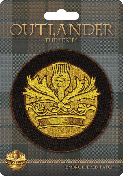 Outlander Embroidered Patch: Crown & Thistle