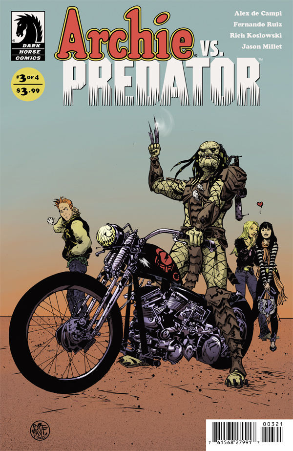 Archie vs. Predator 3 Paul Pope variant cover Profile