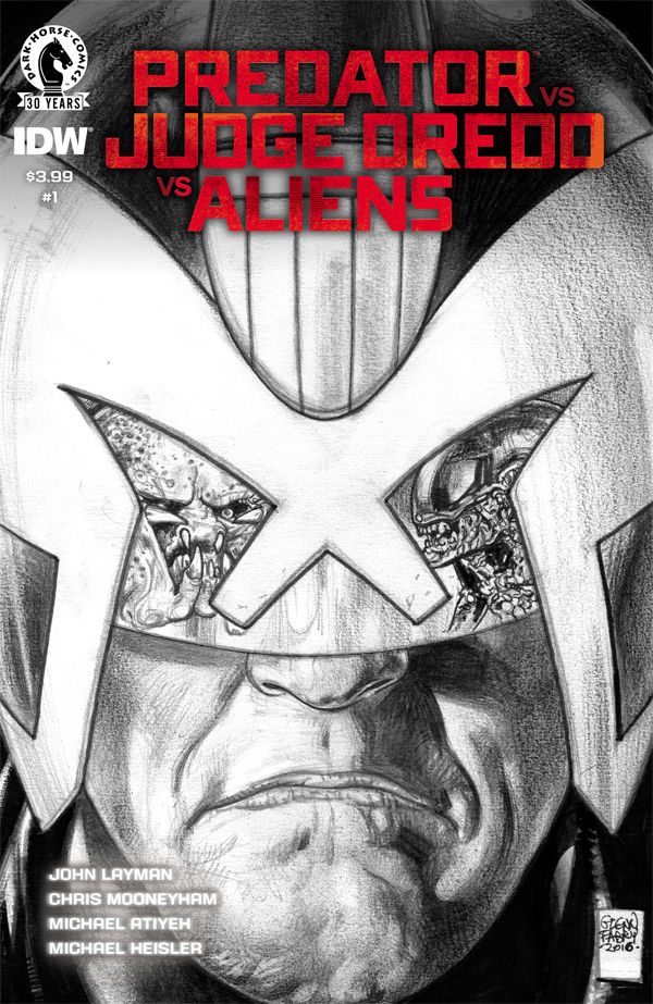 Predator vs. Judge Dredd vs. Aliens #1 (Pencil Variant) :: Profile