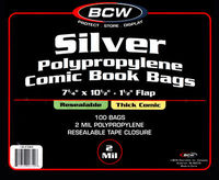 Silver Thick Resealable Bag 100 pack