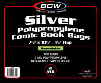 Silver Resealable Bag 100 pack