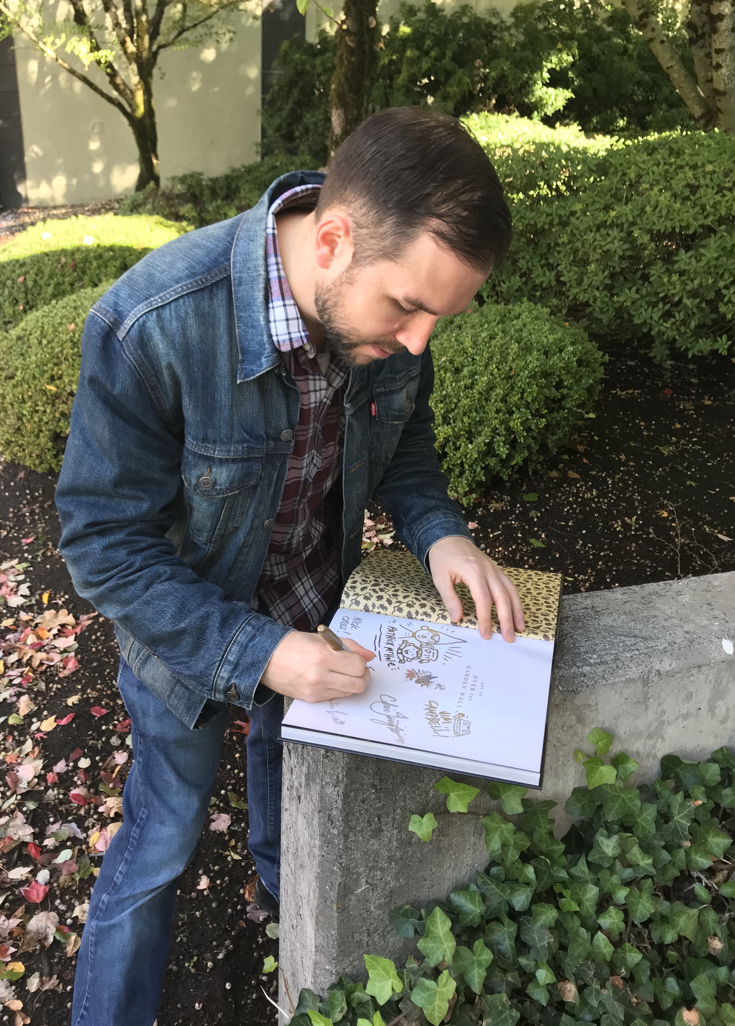 Sean Edgar Signs The Art of Over the Garden Wall