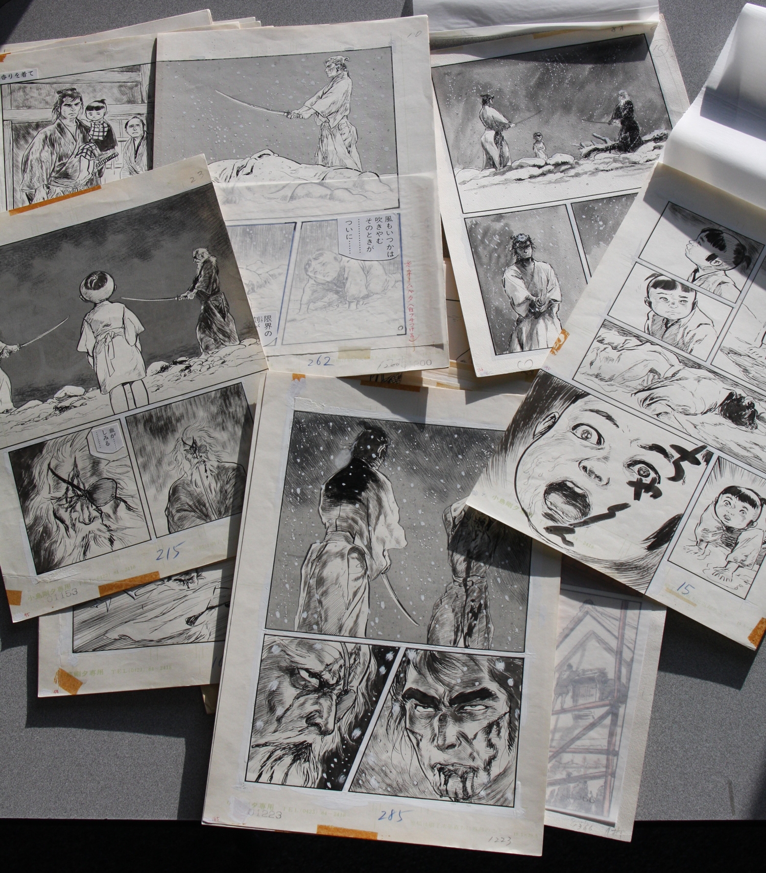 Lone Wolf and Cub artboards