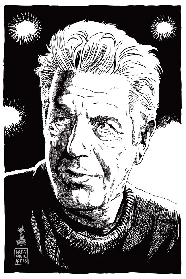 Anthony Bourdain by Francesco Francavilla