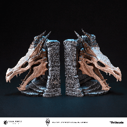 Celebrate 10 Years of Skyrim with this Dragon Skull Bookend From Dark Horse Direct