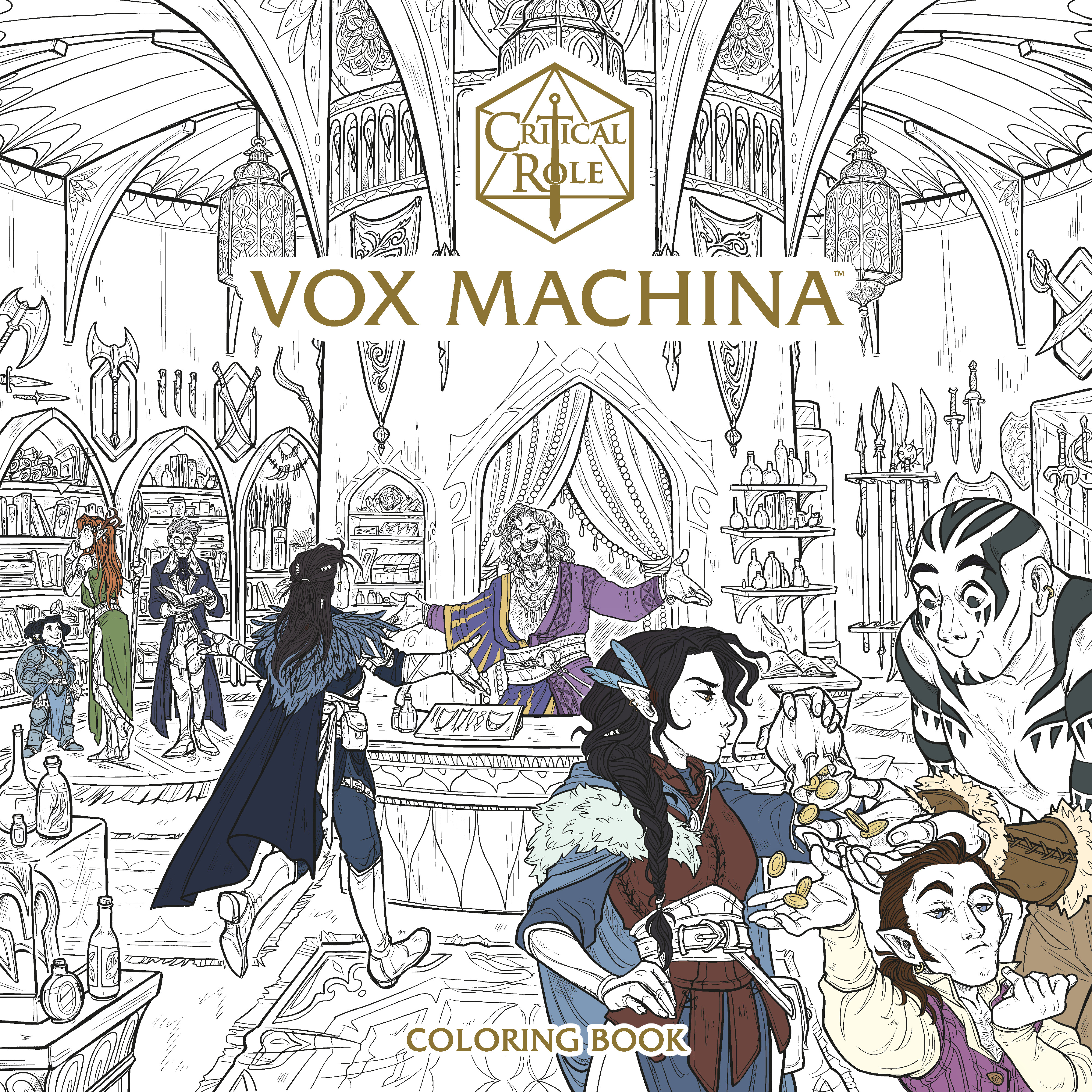 Critical Role: Vox Machina Coloring Book Cover