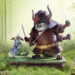 ICONIC AVATAR: THE LAST AIRBENDER MOMENT COMES TO LIFE WITH THE SAMURAI APPA VS RONIN MOMO STATUE 