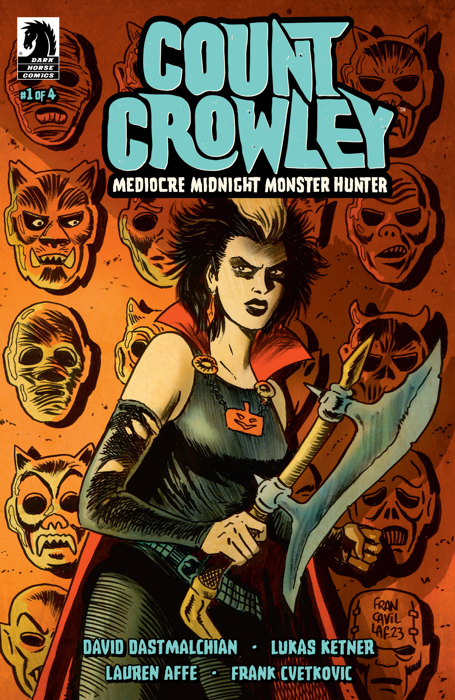 Count Crowley Mediocre Midnight Monster Hunter Cover B by Francesco Francavilla