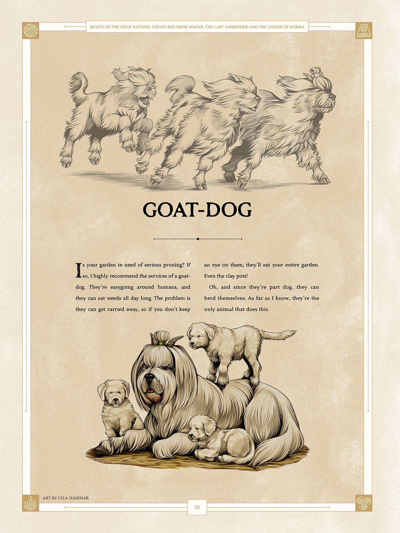 Goat Dog - Art by Lyla Hammar