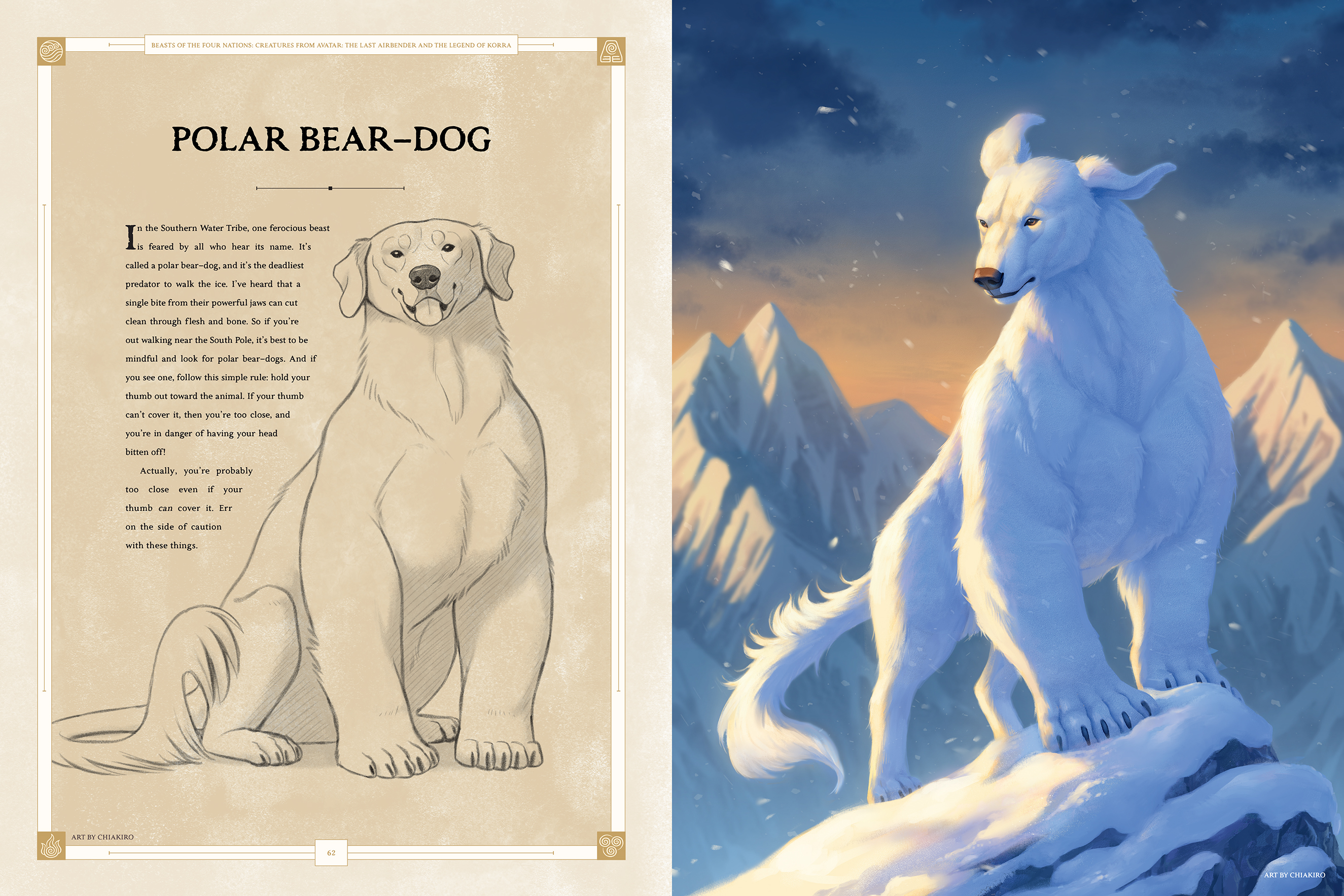 Polar Bear Dog- Art by Chiakiro