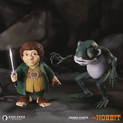 Dark Horse Sets Off On Their Next Adventure with The Hobbit: Bilbo Baggins and Gollum Vinyl Figures!