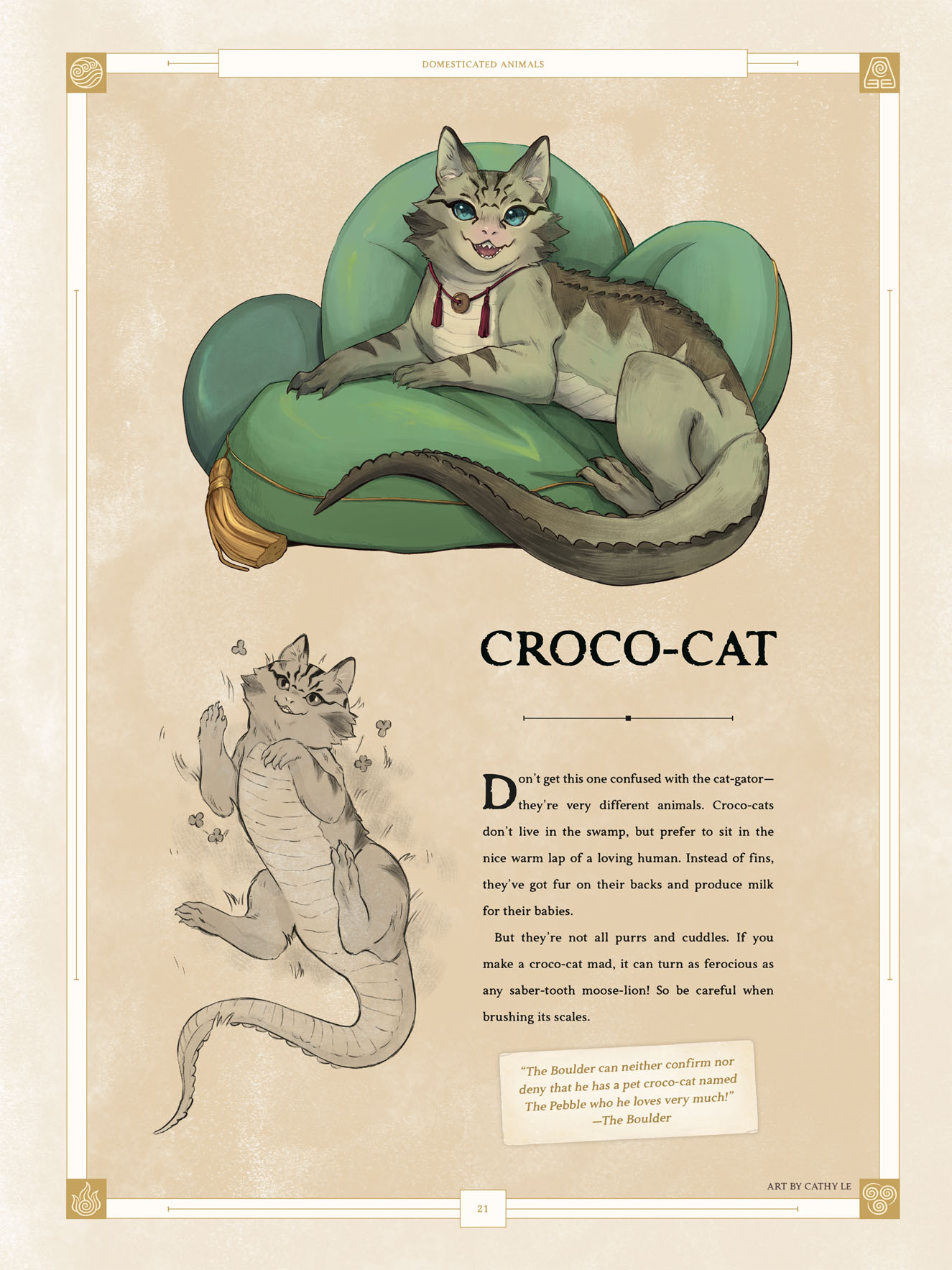 Croco-Cat - Art by Cathy Le