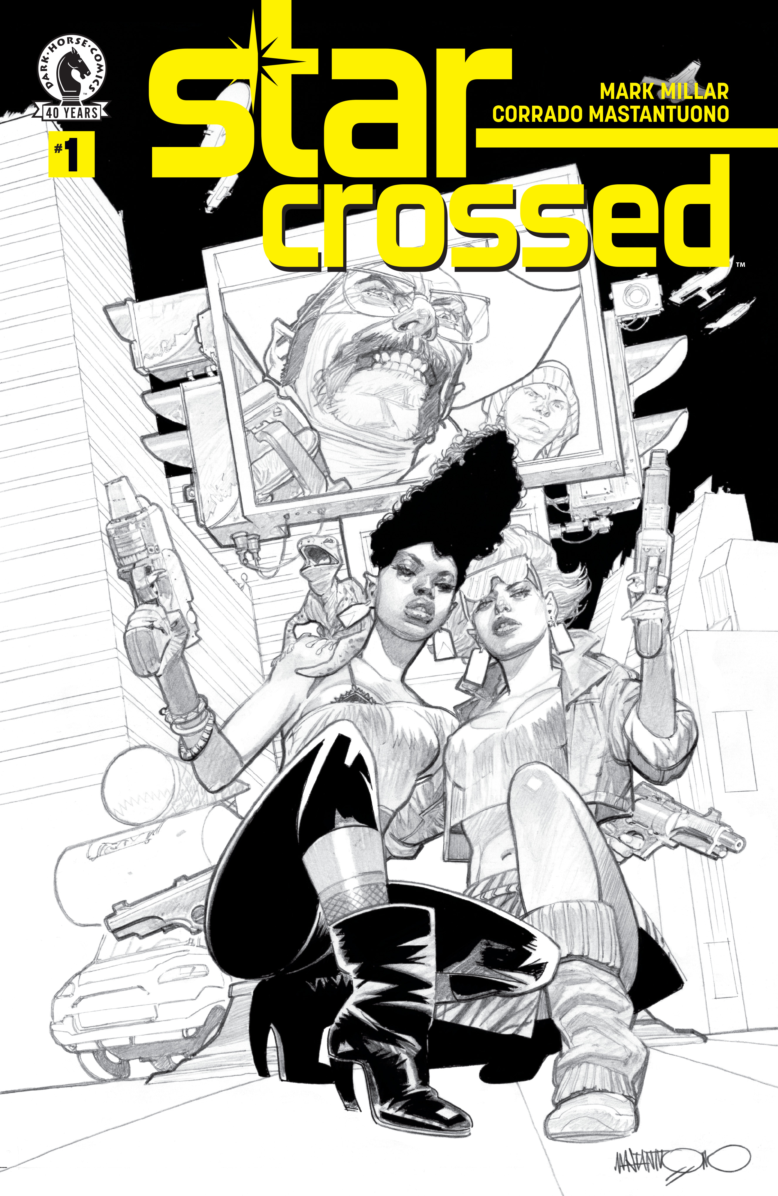 Mastantuono main cover in Black and White Variant