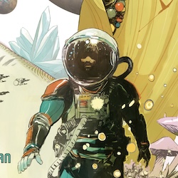 Jonathan Hickman, Nick Spencer, Mike del Mundo, and Mike Huddleston Introduce Three Worlds / Three Moons in in Dark Horse's July Horsepower