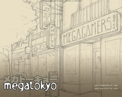 Megatokyo :: Desktops :: Dark Horse Comics