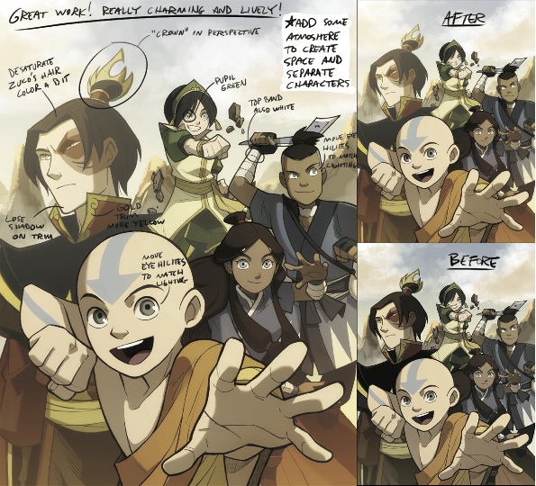 Making Of A Cover -avatar: The Last Airbender :: Blog :: Dark Horse Comics