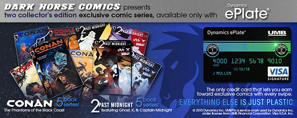 Get Exclusive Comics from Dark Horse with the ePlate Credit Card!