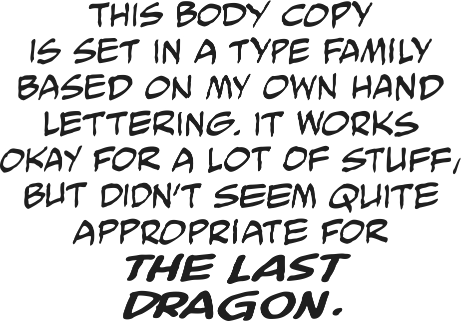 Last Dragon and the Art of Lettering - by Clem Robins :: Blog :: Dark Horse  Comics